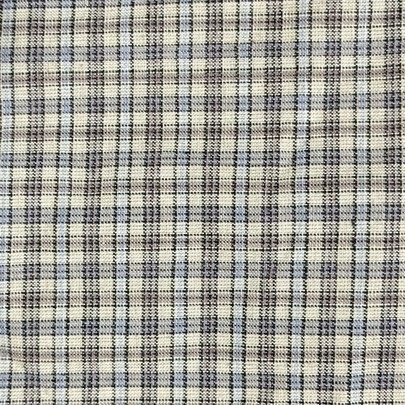 NWT Women's Top Large Plaid Floral Gray Sleeveless Button Up Basic Editions - Picture 5 of 7